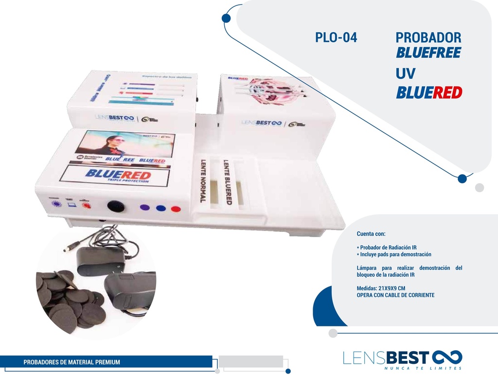 LÁMPARA DOBLE BLUE RED