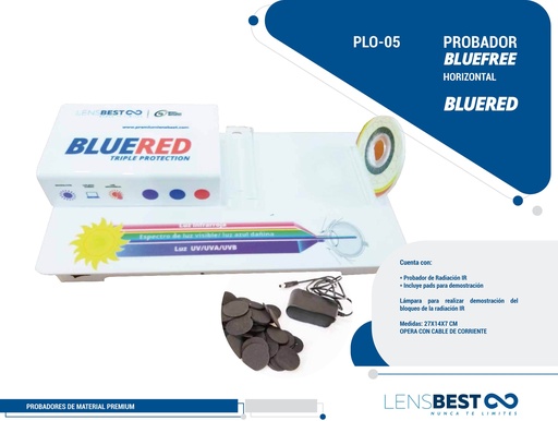 [PLO-05] LÁMPARA SENCILLA BLUE RED